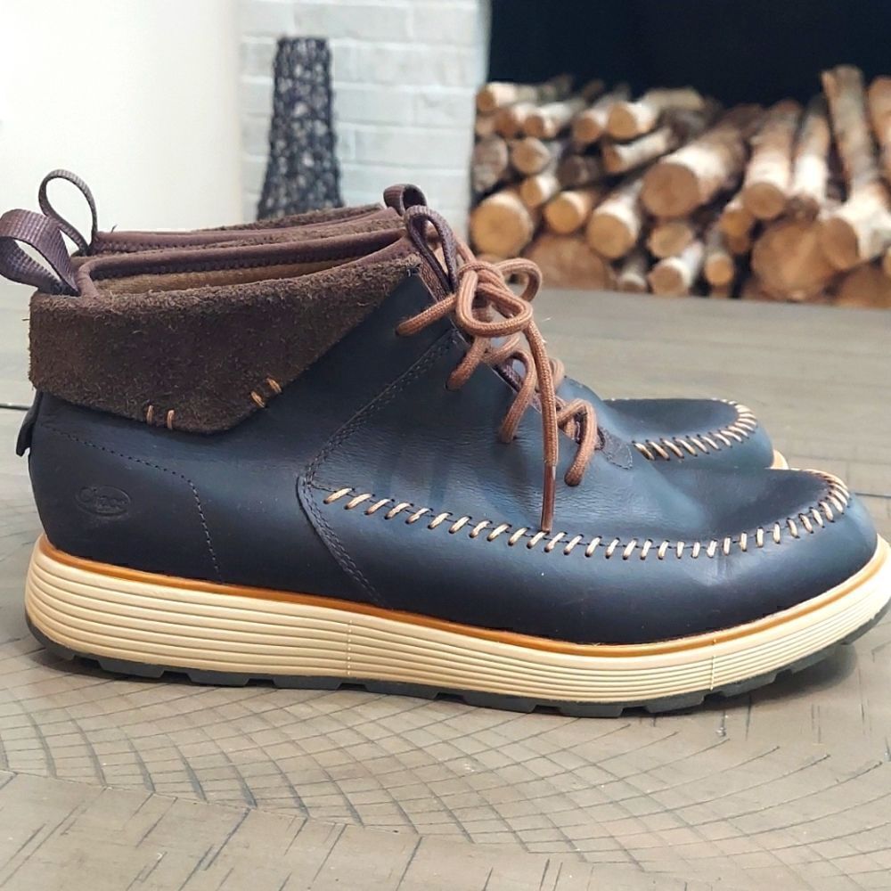 Chaco Leather Dixon Mid Casual Boots Java Size 8.5